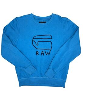 G-Star Raw Men's Vibrant Blue Crewneck Sweater